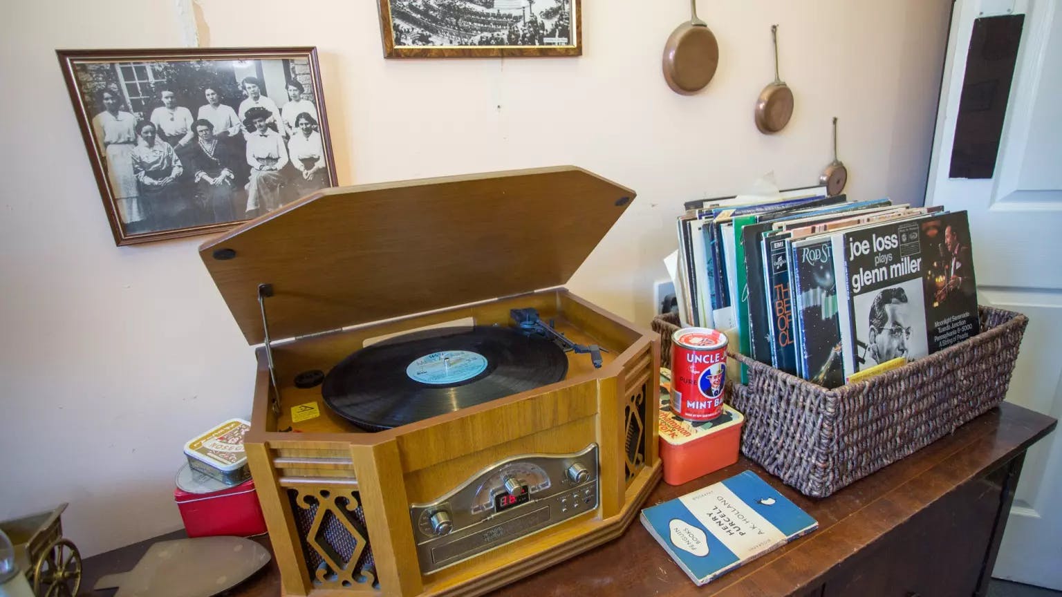 Record and music area of Courtland Lodge care home in Watford, Hertfordshire