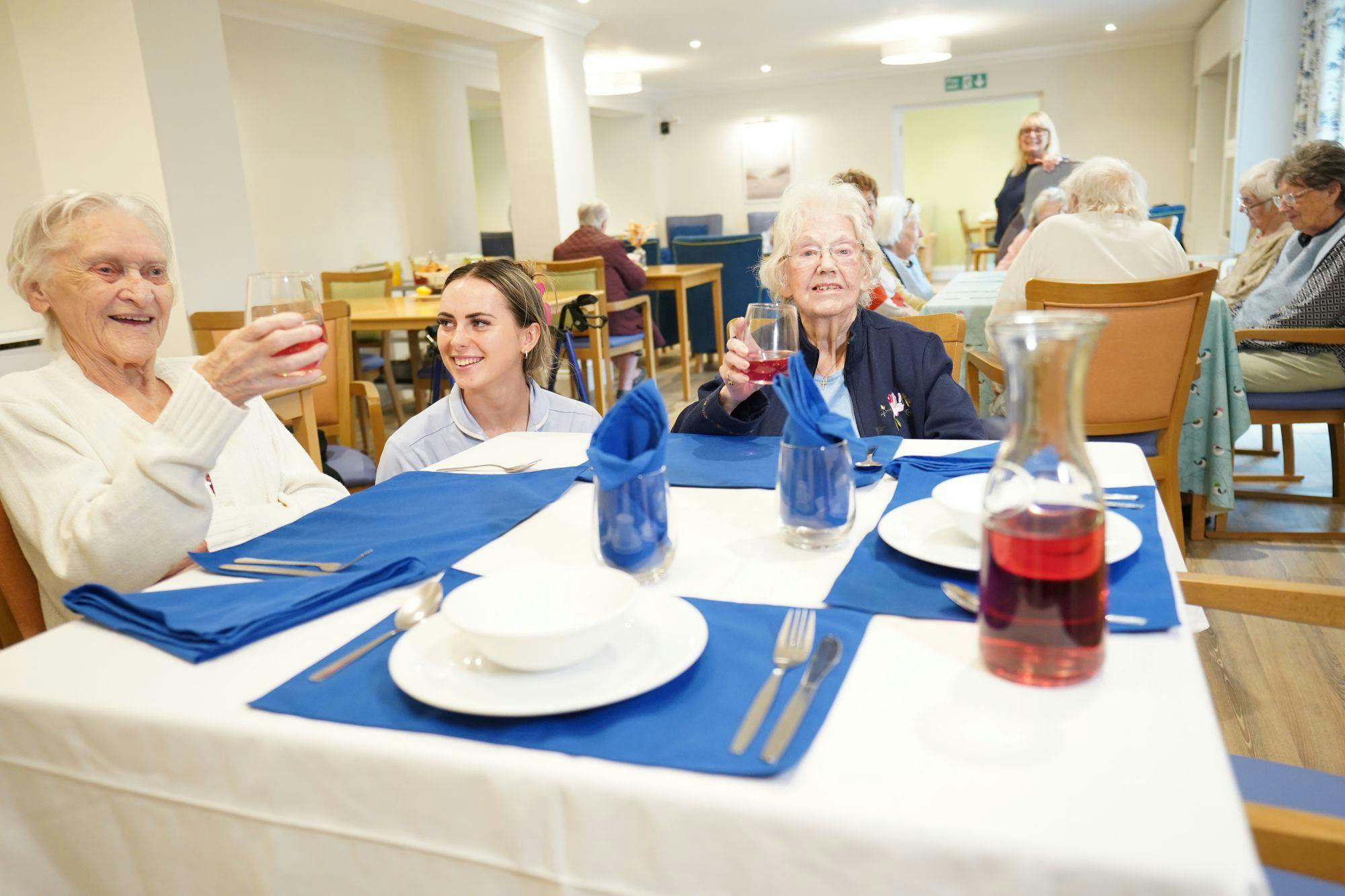 Dining at Ambleside Care Home in Bexhill, Rother