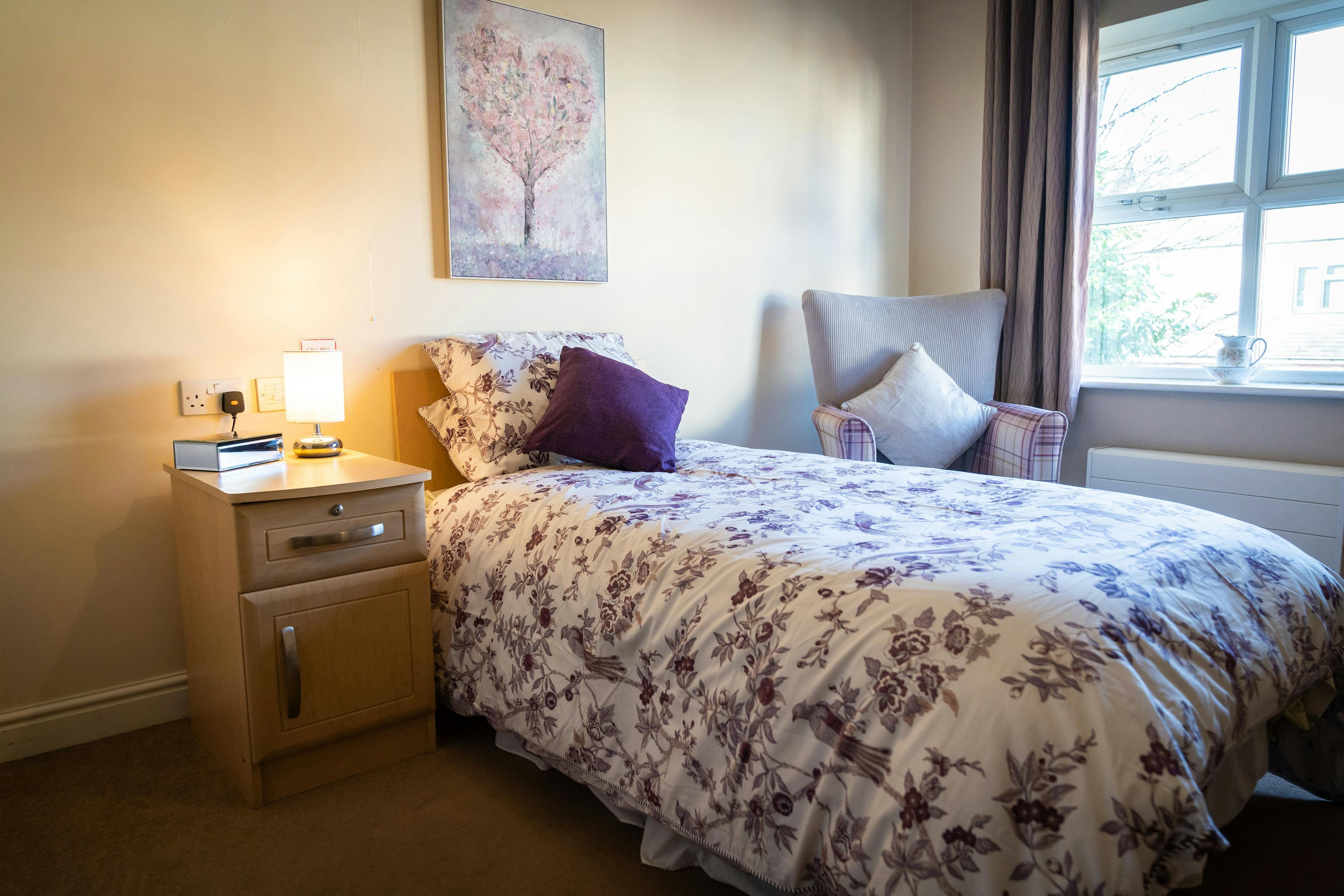Bedroom at East Park Court Care Home in Bilston, Wolverhampton
