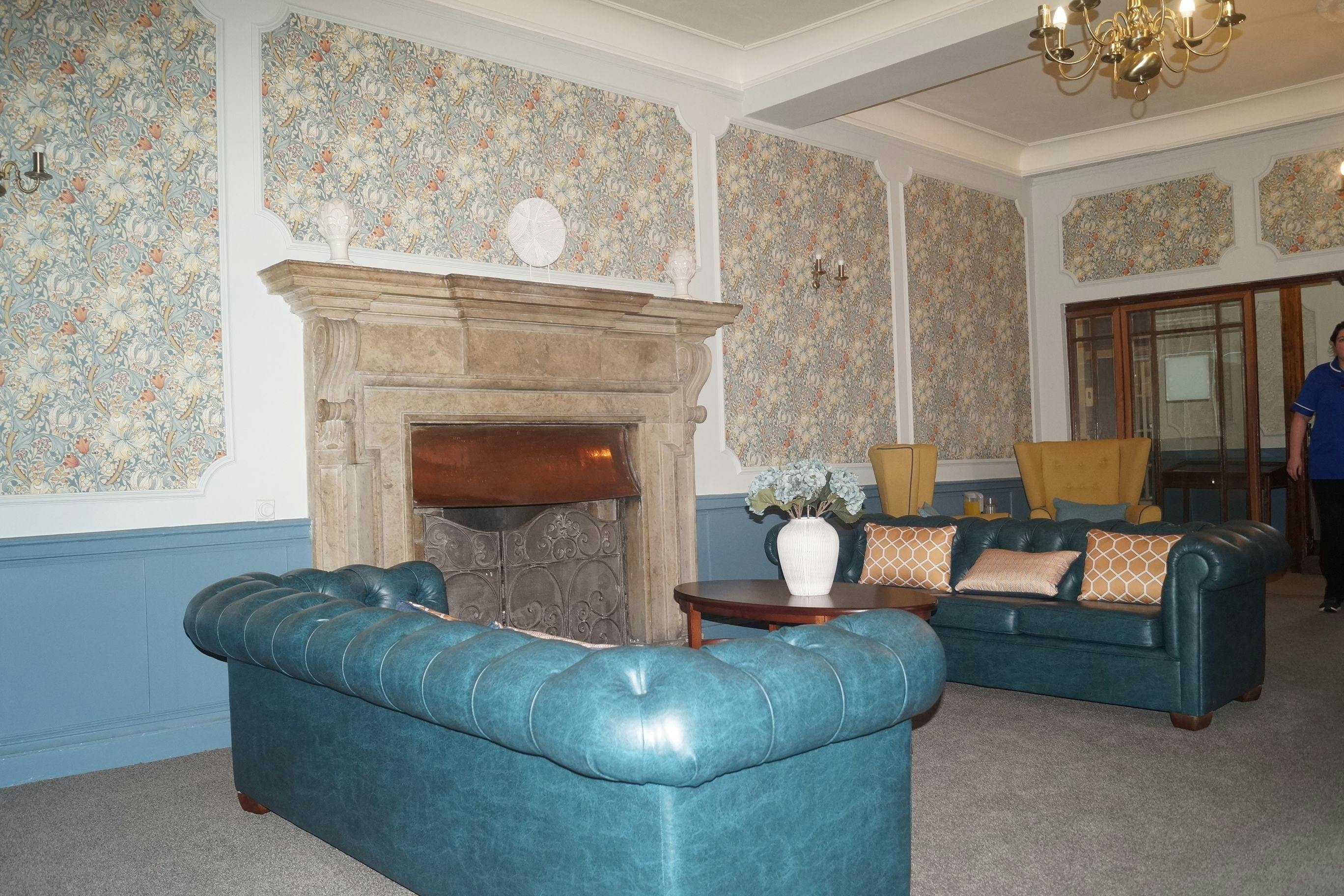 Lounge of The Hall care home in Thornton-le-Dale