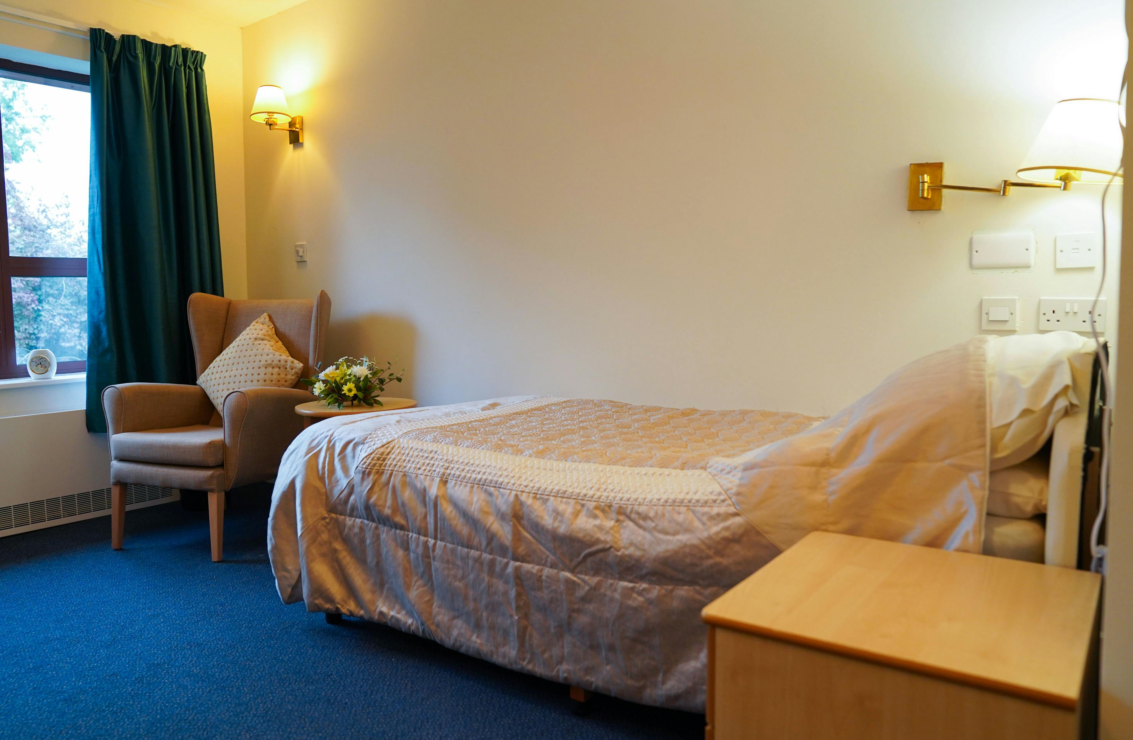 Bedroom of Hastings care home in Malvern, West Midlands