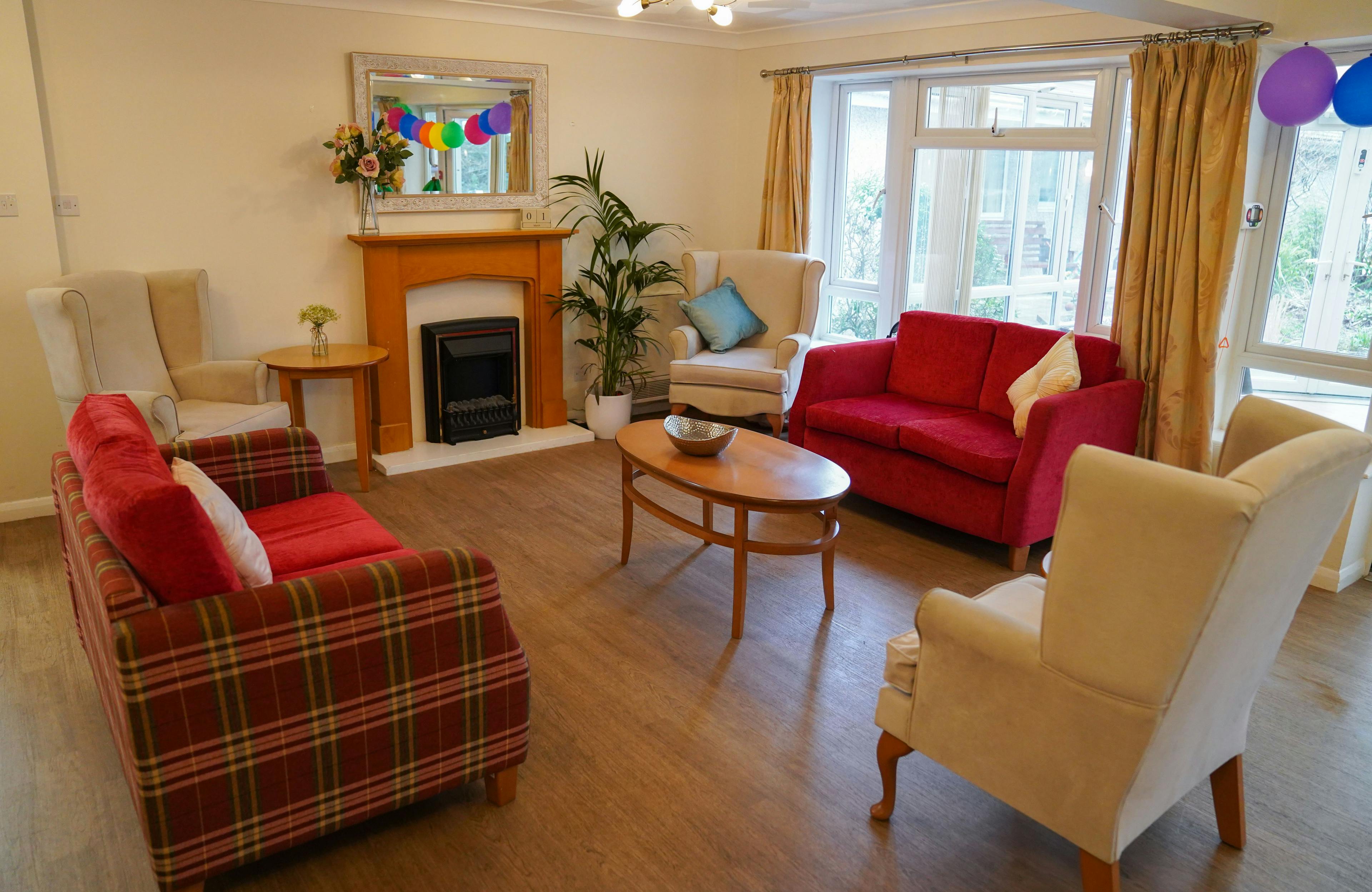 Lounge of Fuzehatt Care Home in Plymouth, Devon