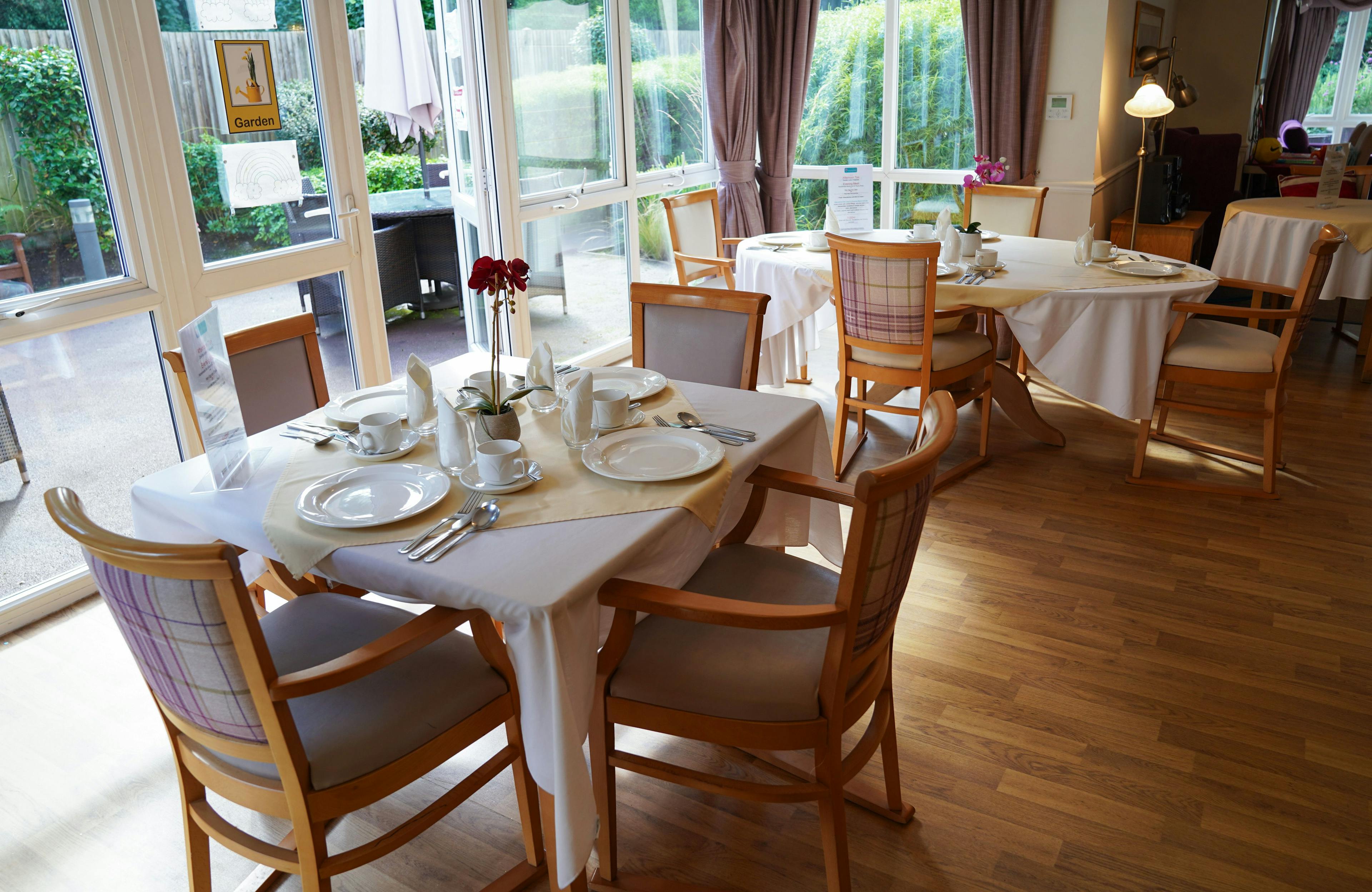 Dining room of Haven care home in Pinner, London