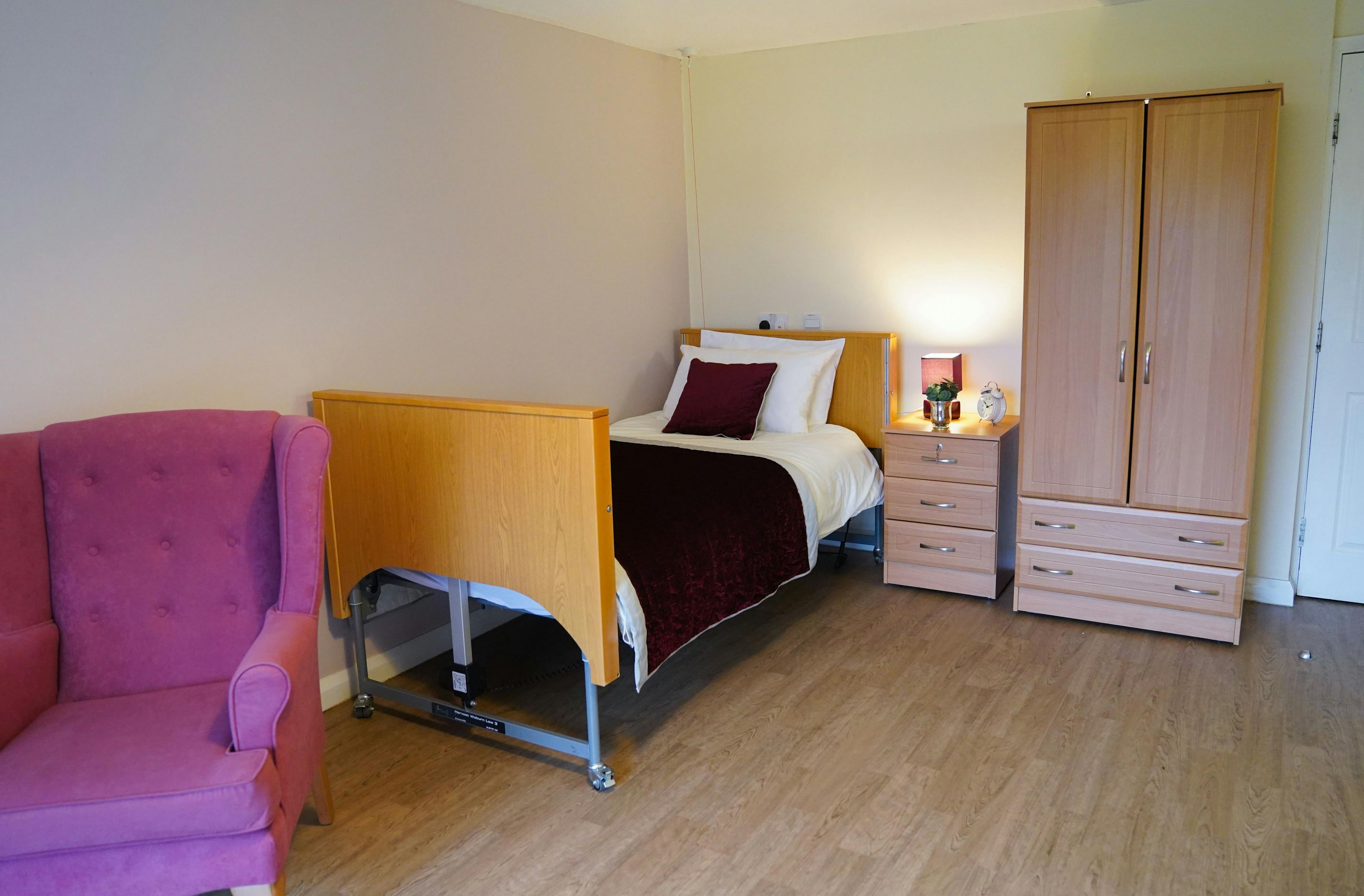 Bedroom at Bradwell Court Care Home in Congleton, Cheshire East