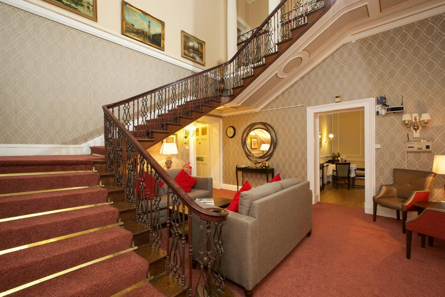 Hallway at Davenham Hall Care Home in Northwhich, Cheshire