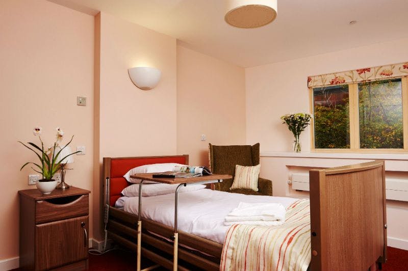 Bedroom of Ellesmere House care home in Kensington and Chelsea, London