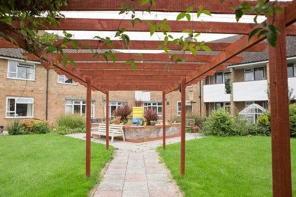 Garden at Ermine House Care Home in Lincoln, Lincolnshire