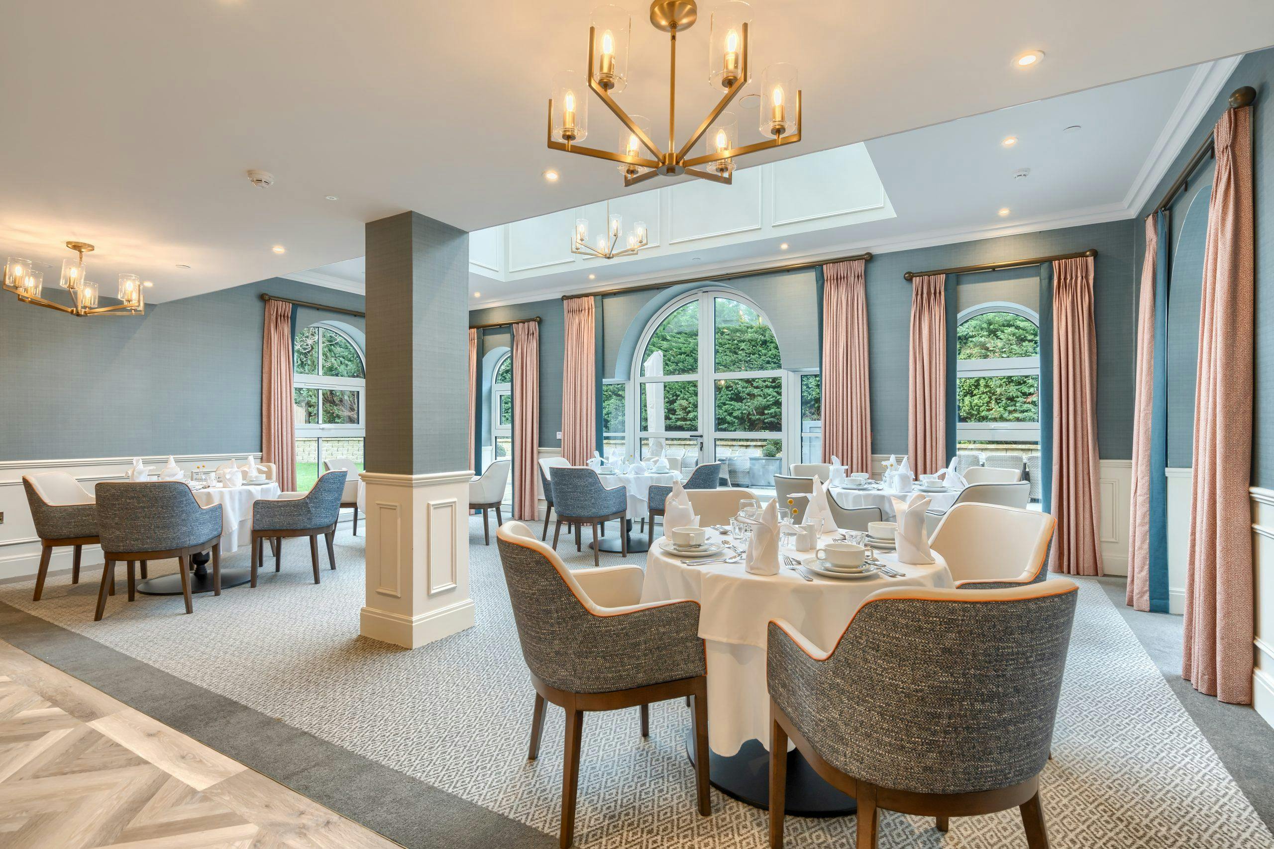 Dining room of Fairfax Manor in Harrogate, Yorkshire