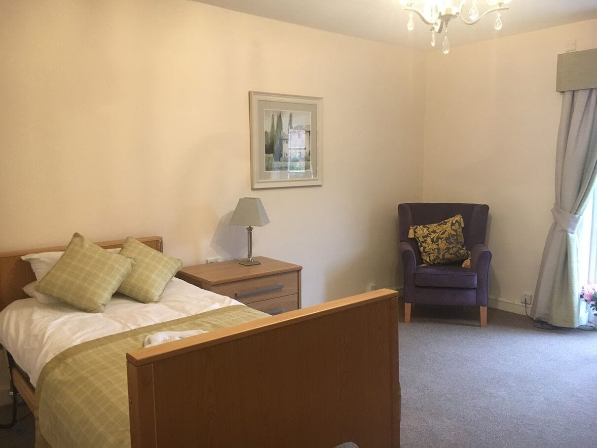 Bedroom of Field House care home in Stourbridge, West Midlands