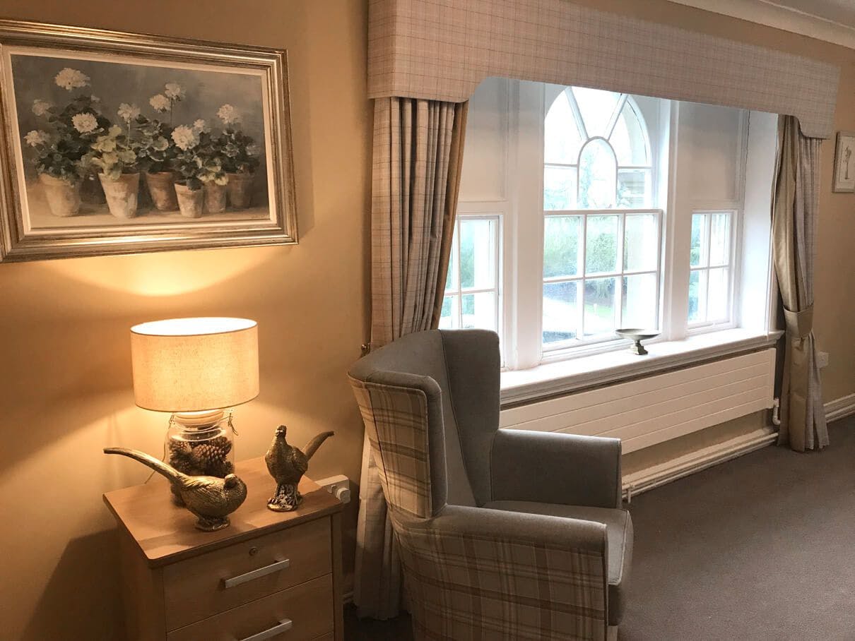 Lounge of Field House care home in Stourbridge, West Midlands