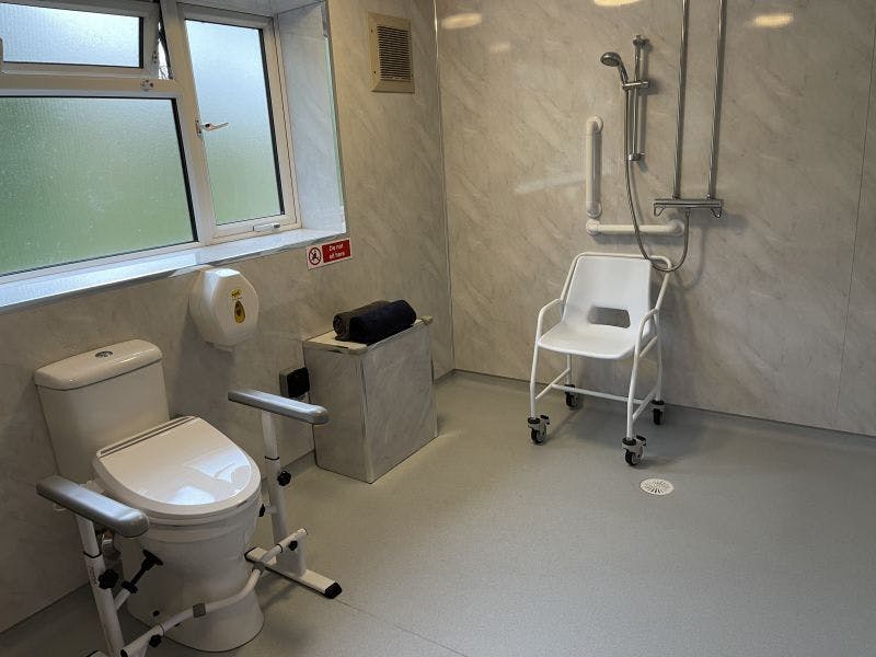 Bathroom at Florence House Care Home in Newcastle-under-Lyme, Staffordshire