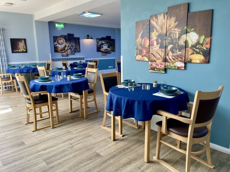 Dining Room at Florence House Care Home in Newcastle-under-Lyme, Staffordshire