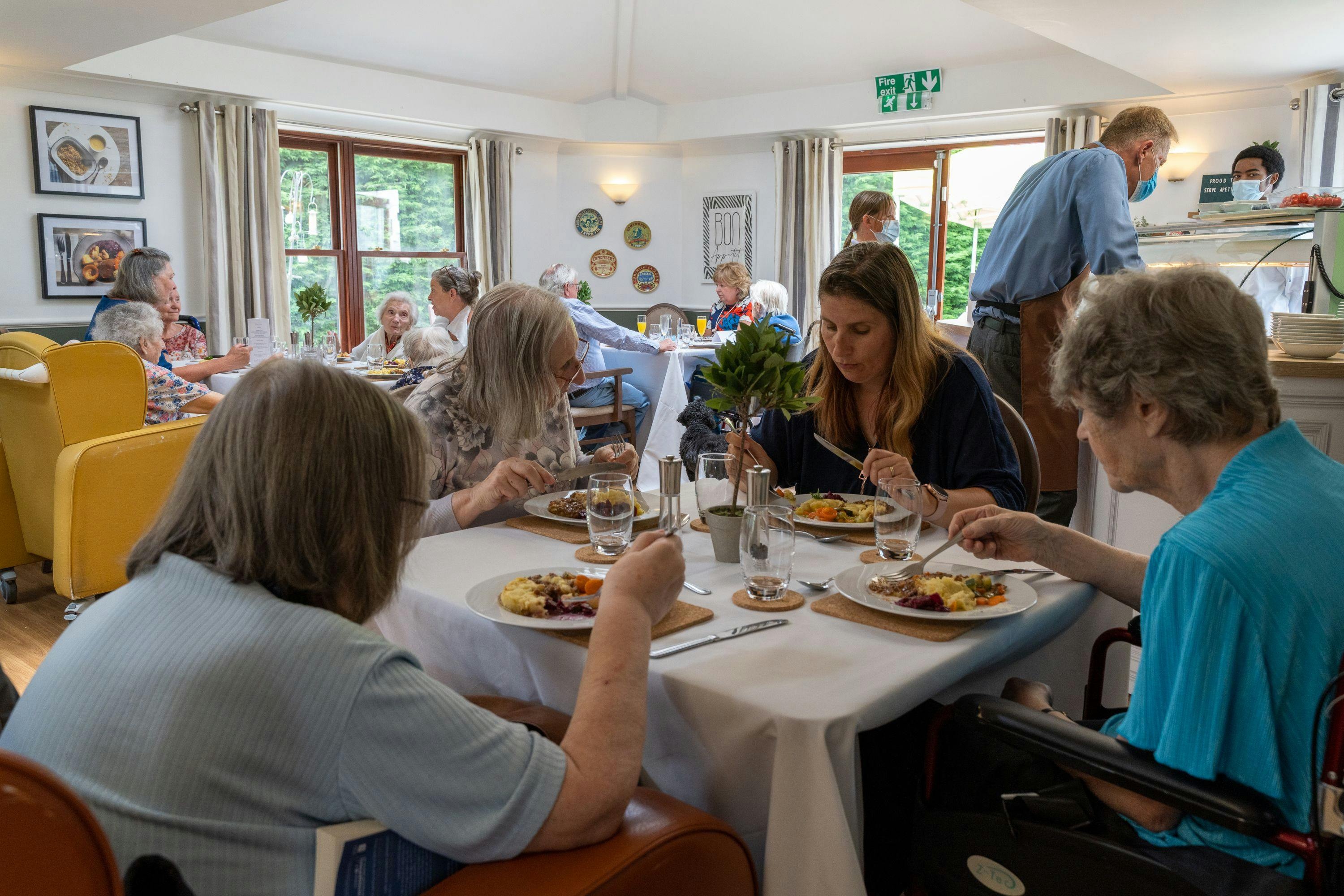 Meal times of The Grange care home in Faringdon, Oxfordshire