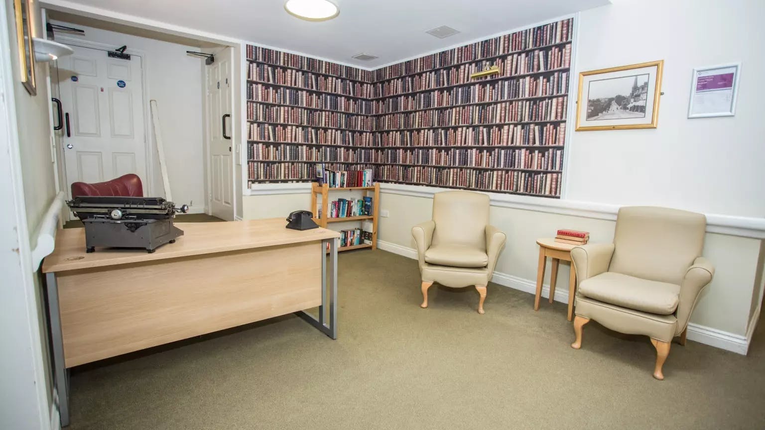Lounge of Fosse House care home in St Albans, Hertfordshire