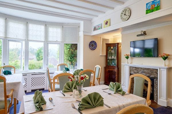 Dining Area at Furze Hill Lodge Care Home in Banstead, Surrey