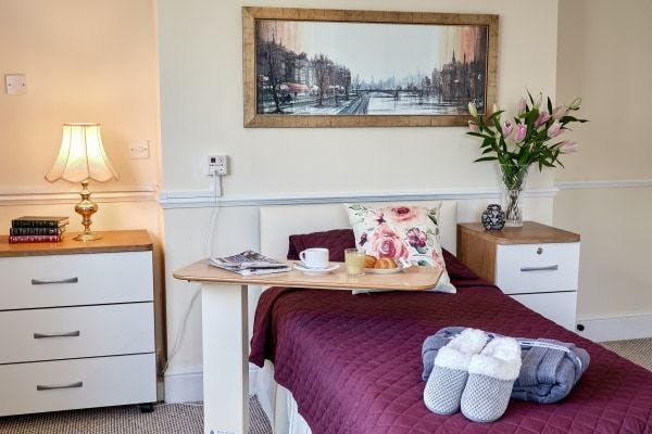 Bedroom at Furze Hill Lodge Care Home in Banstead, Surrey
