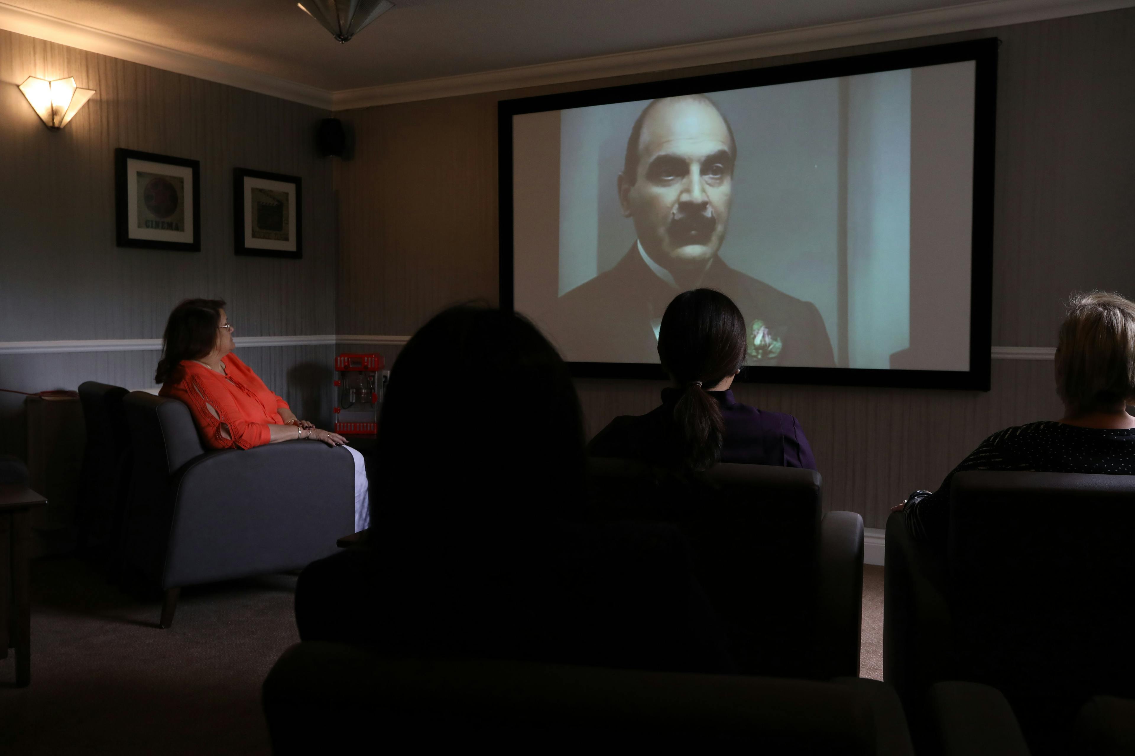 Cinema at Goodwins Hall Care Home in King's Lynn, Norfolk
