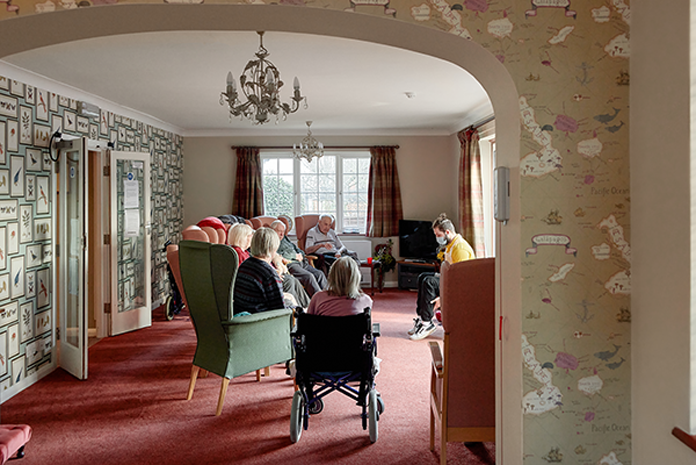 Communal Area at Grace House Care Home in Farnham, Waverley