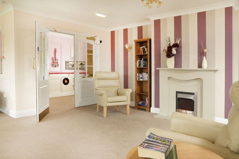Lounge of Grangewood care home in Houghton-le-spring, Northumbria
