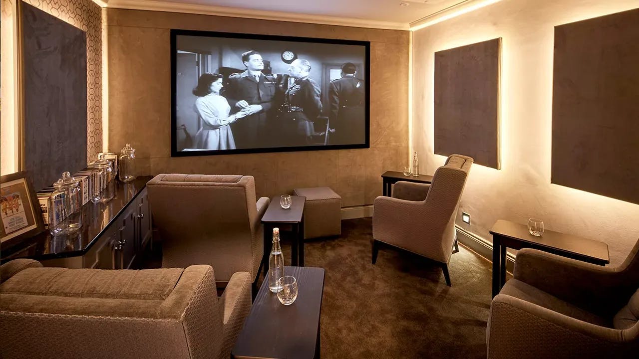 Cinema at Greensand House Care Home in Redhill, Surrey