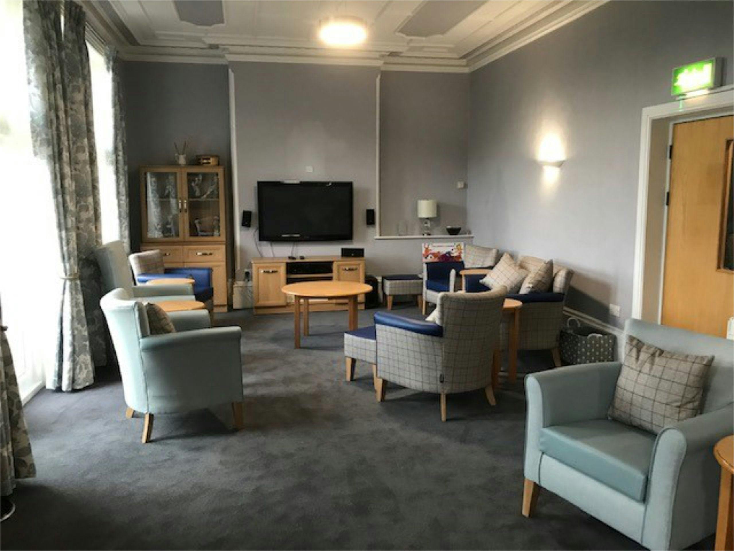 Lounge at Grosvenor House Care Home, St Leonards-on-Sea, Hastings