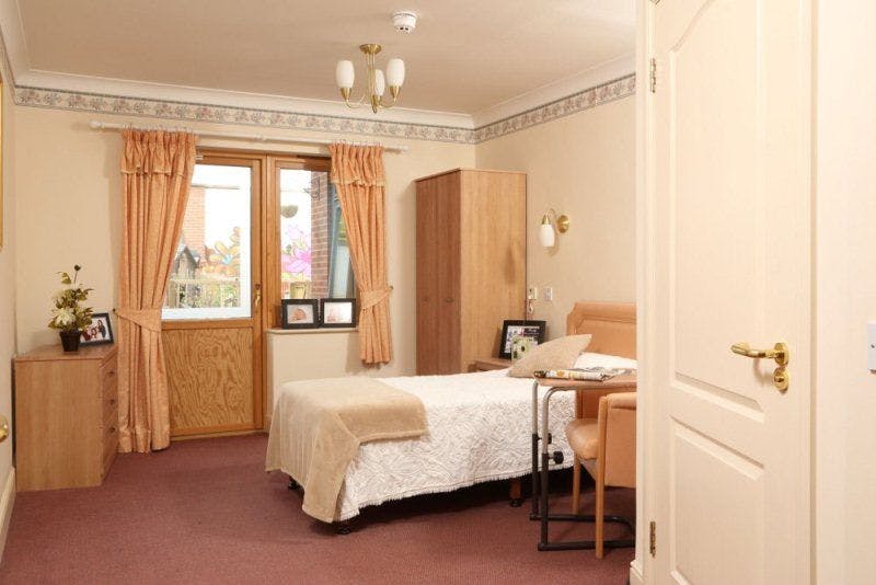 Bedroom of Hadrian House care home in Blaydon, Tyne and Wear