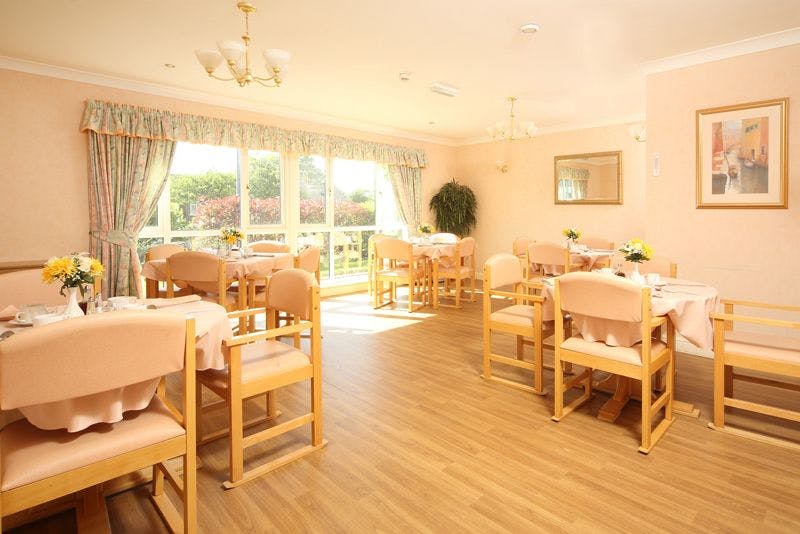 Dining Room of Hadrian Park Care Home in Billingham, Stockton-on-Trees