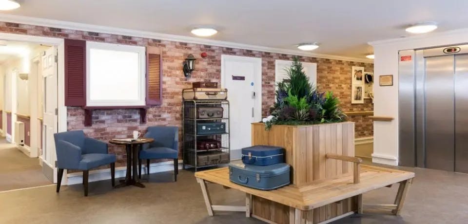 Hall of Greenhill Manor care home in Merthyr Tydfil, Wales