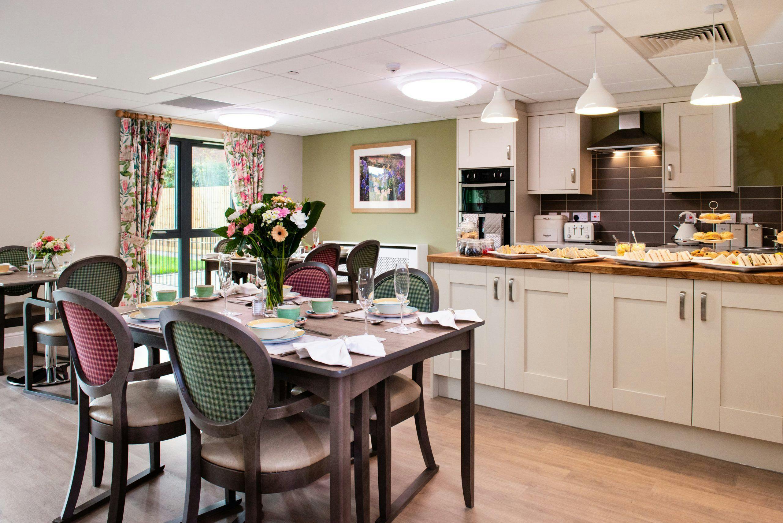 Dining Area of Heanor Park Care Home in Ripley, Derbyshire