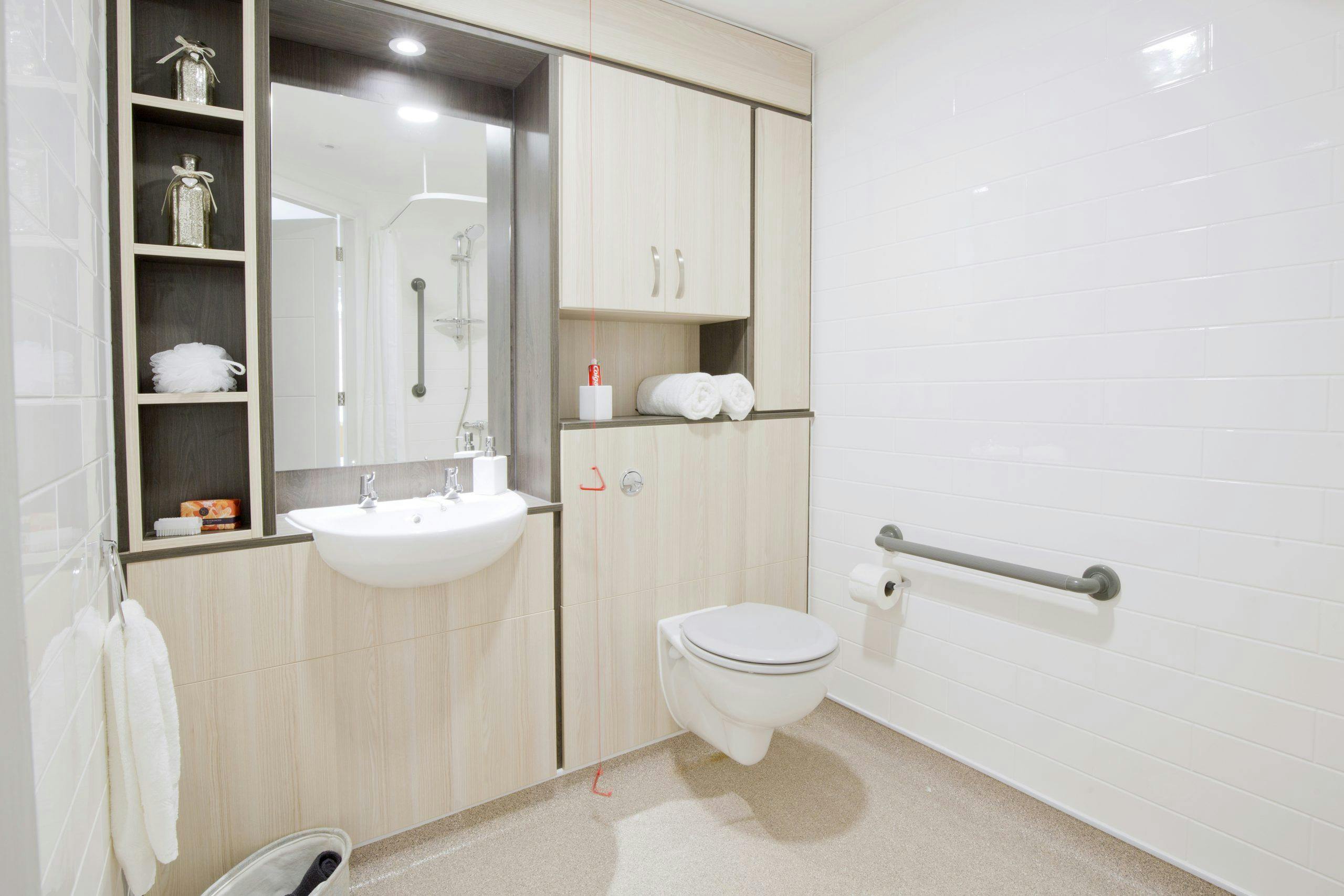 Bathroom at Henley House Care Home, Ipswich, Suffolk