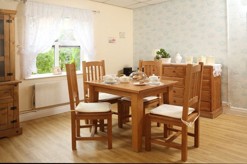 Dining Area of Hollins Park Care Home in Macclesfield, Cheshire East