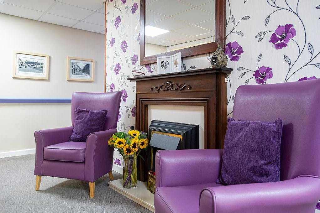 Lounge of Honey Lane Care Home in Wlatham Abbey