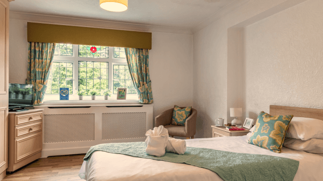 Bedroom at Hope Green Care Home in Ponyton, Macclesfield