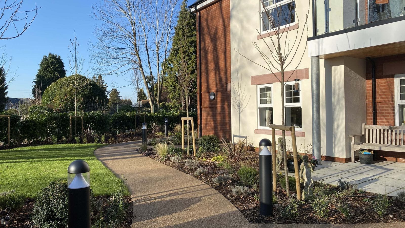 Garden at Horsell Lodge Care Home in Woking, Surrey