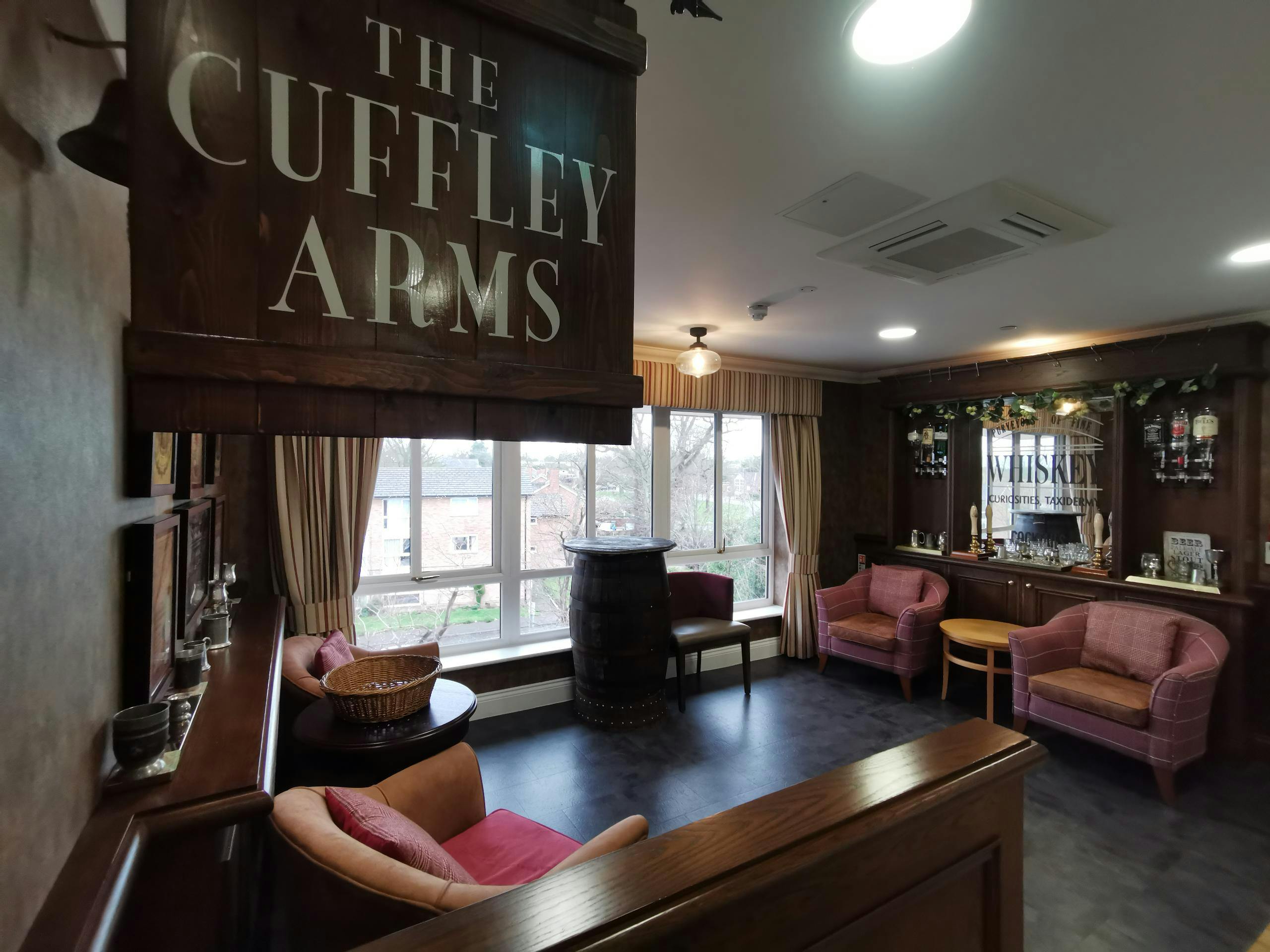 Pub of Cuffley Manor care home in Potters Bar, Hertfordshire