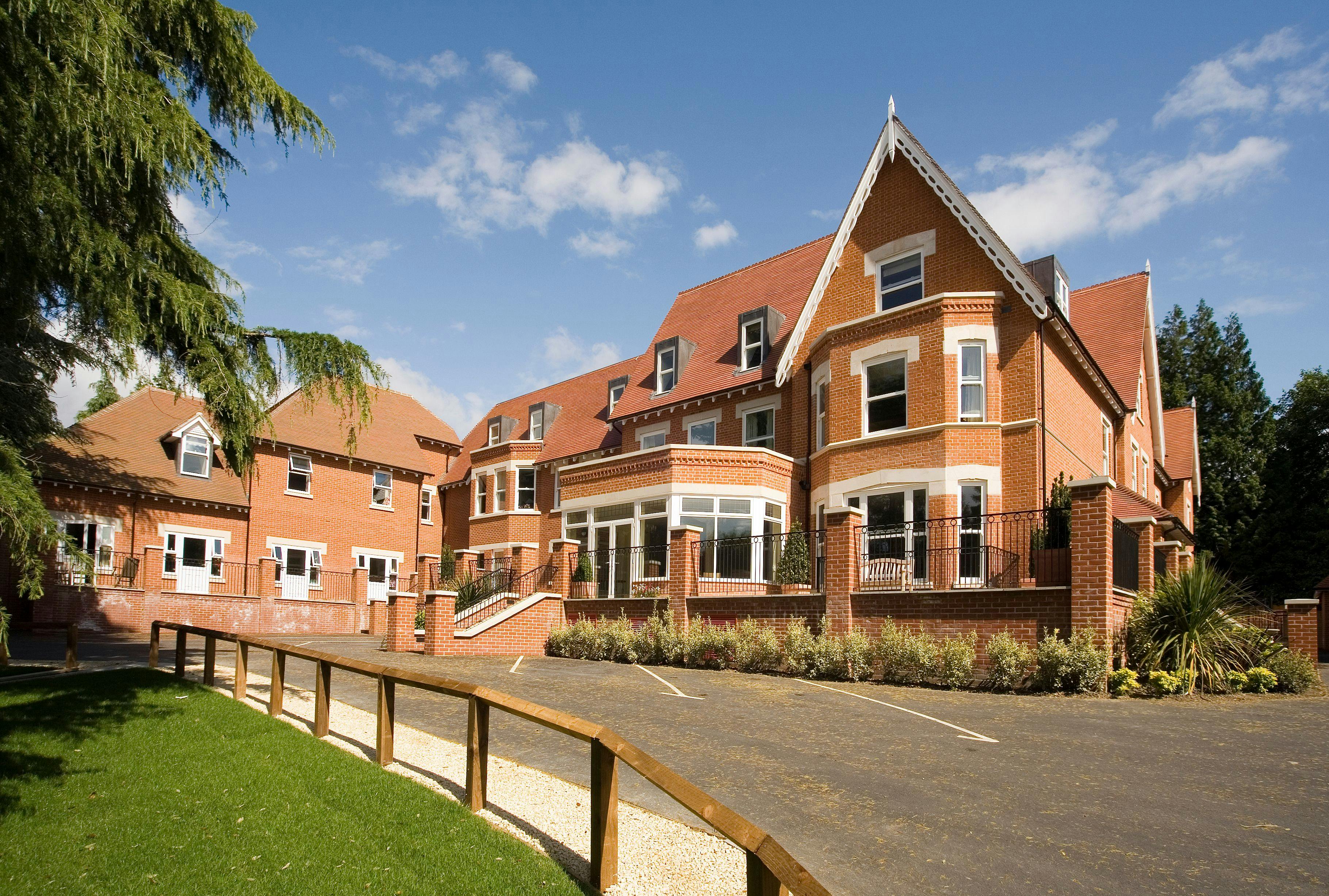 Exterior of Branksome Park care home in Poole, Dorset