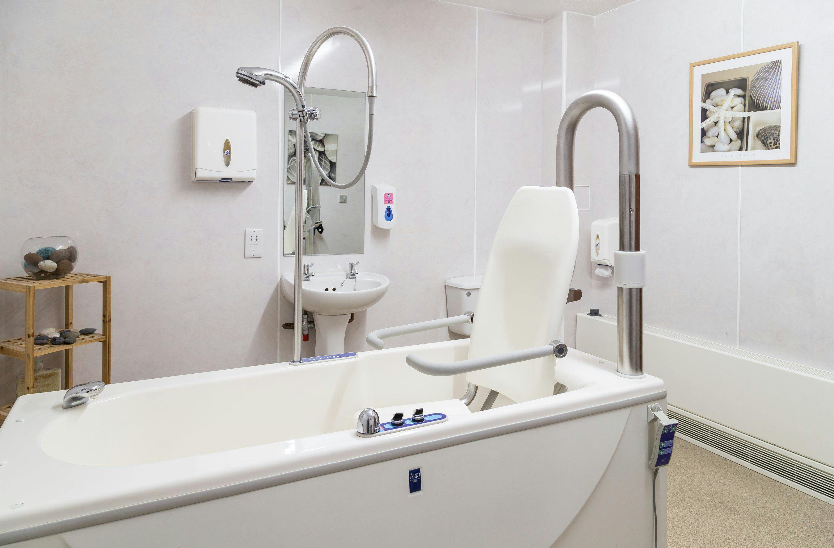 Spa Bathroom at Lethen Park Care Home in Aberdeen, Scotland