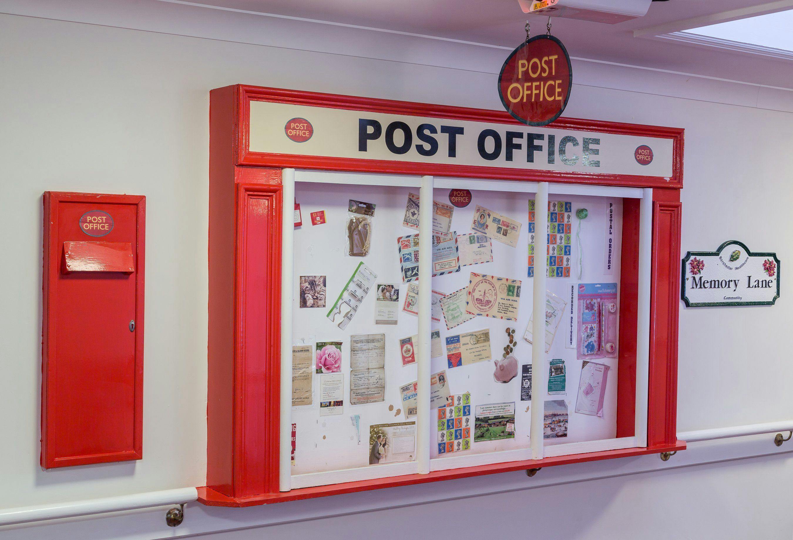 Post Office at North Park Care Home in Darlington, North East England
