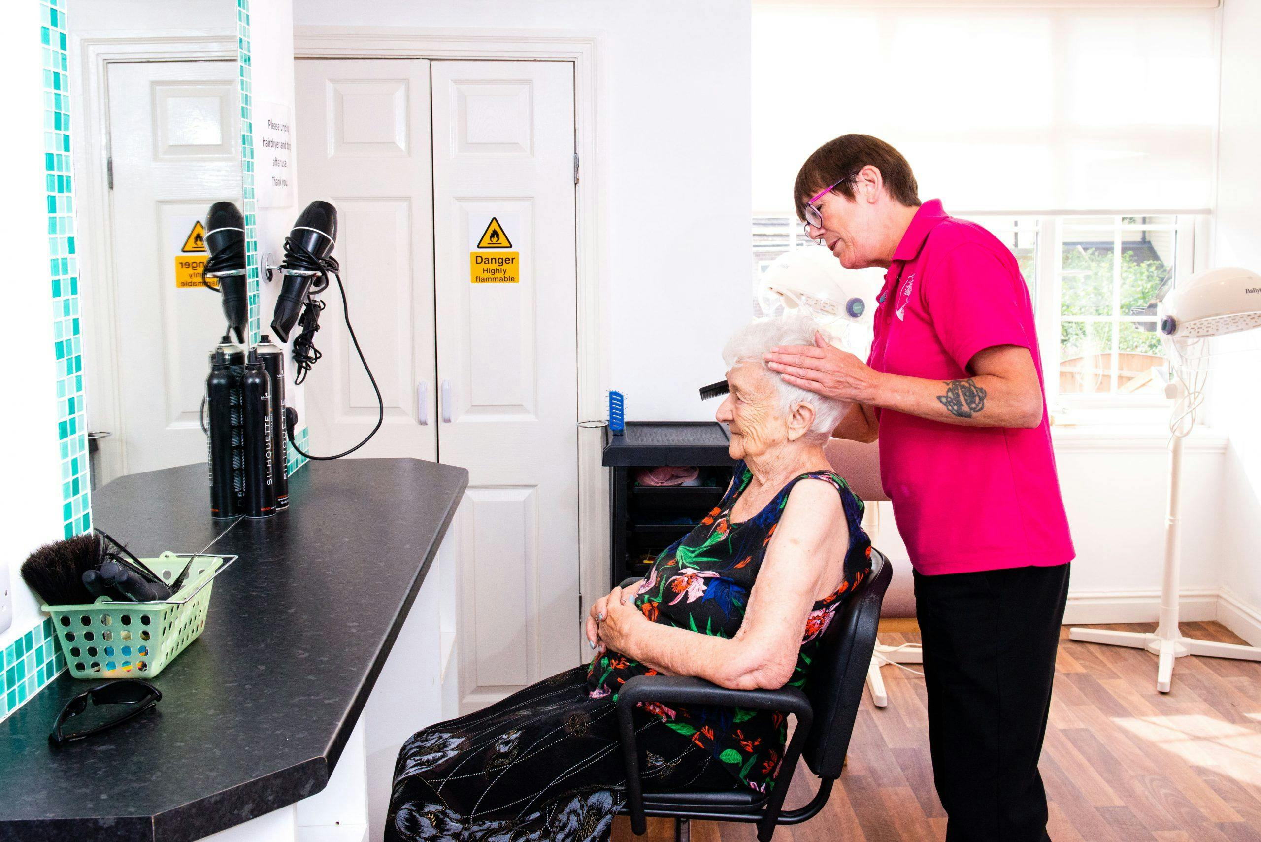 Hair Salon of The King William Care Home in Ripley, Derbyshire