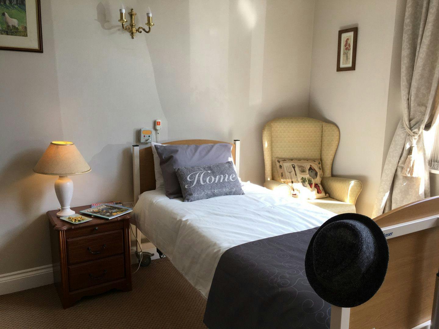 Bedroom of Kings Court care home in Barnard Castle, County Durham