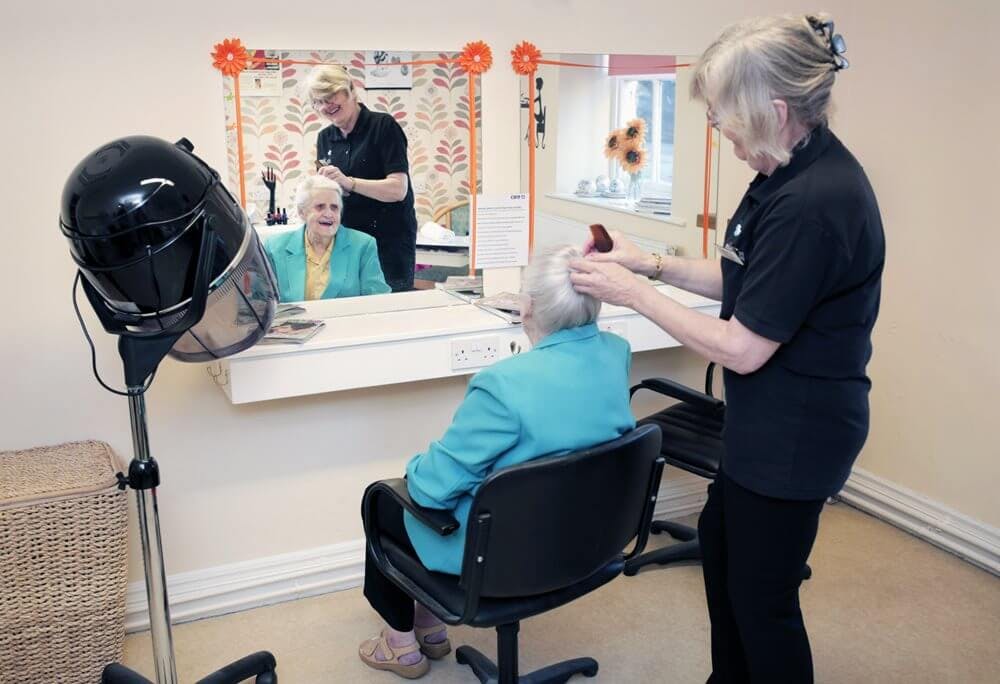 Salon of Kings Court care home in Barnard Castle, County Durham