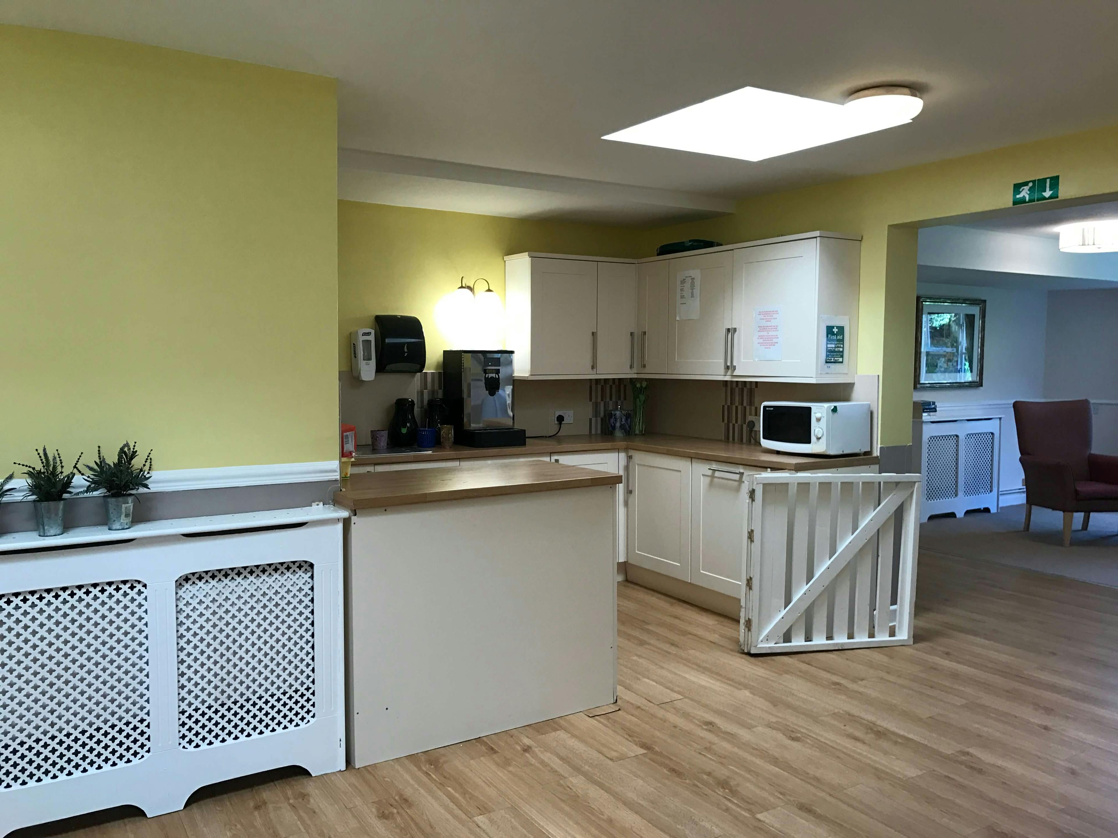 Kitchen of Kirby Grange care home in Botcheston, Leicester