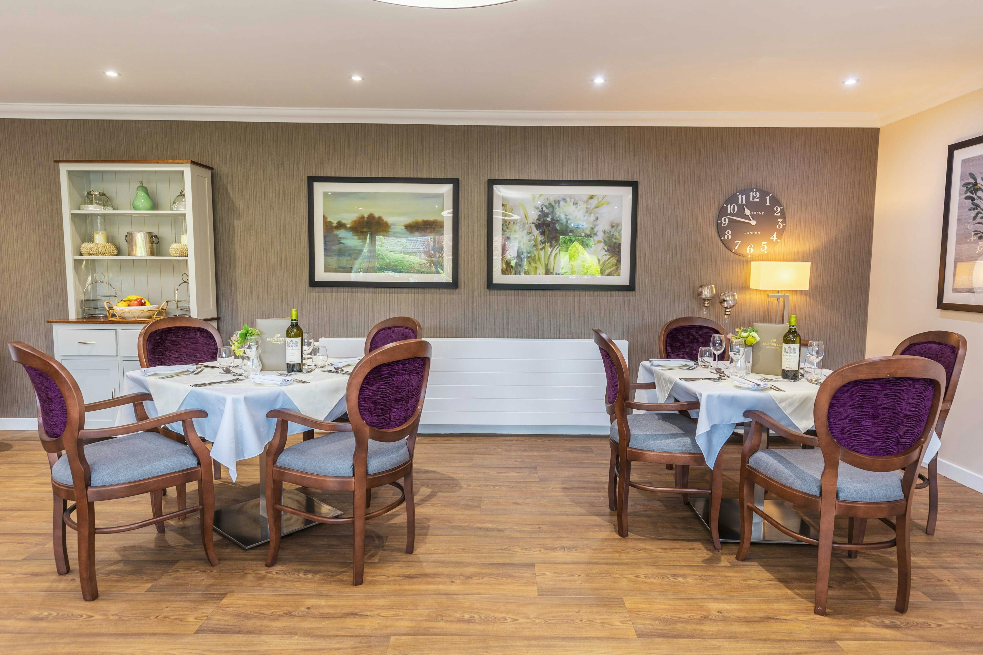 Dining Room at Kirkburn Court Care Home in Peterhead, Aberdeenshire