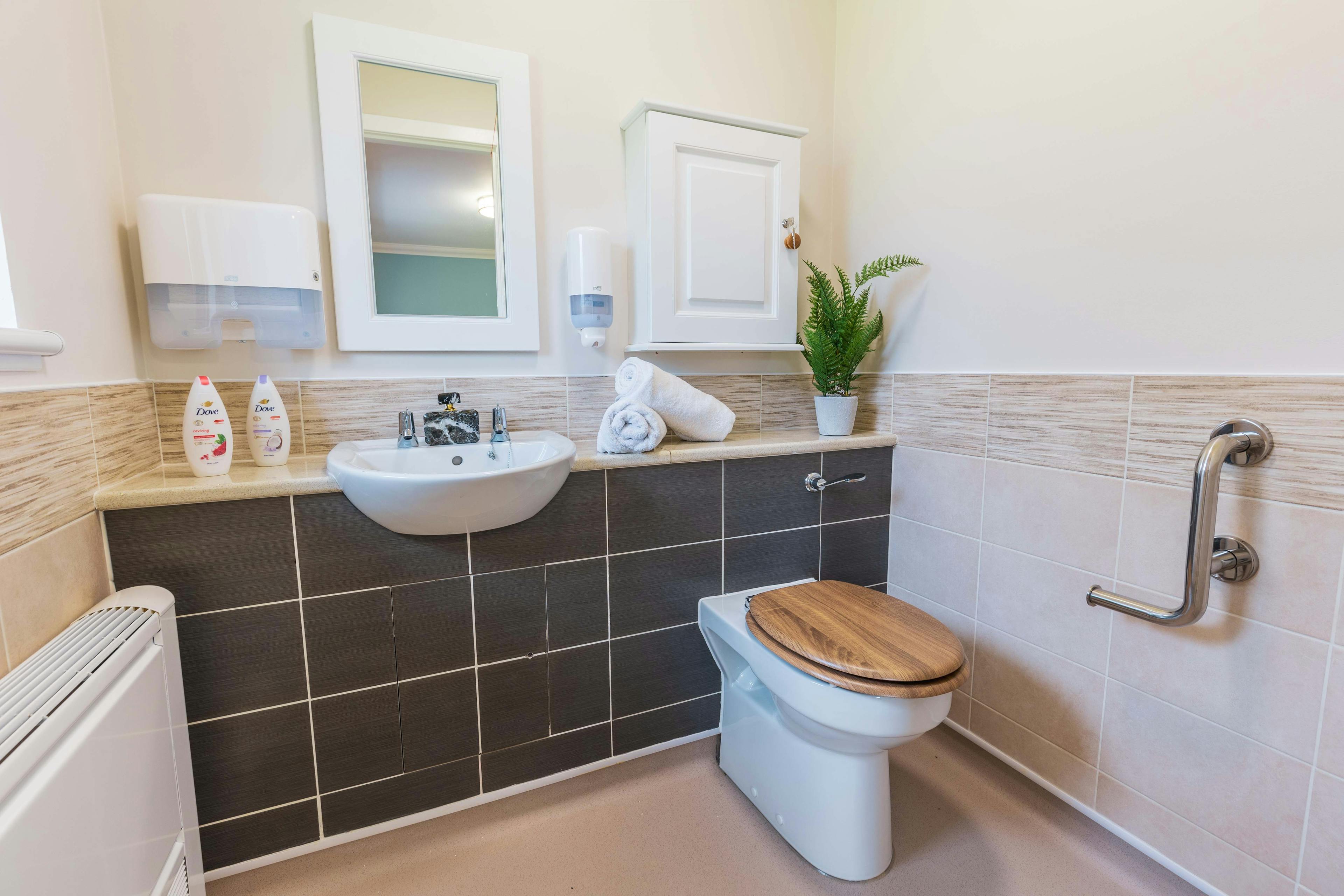 Bathroom at Kirkburn Court Care Home in Peterhead, Aberdeenshire