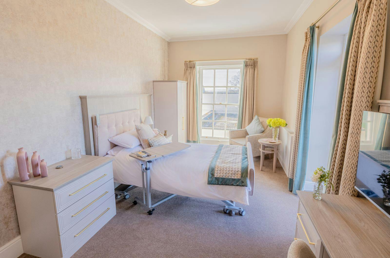 Bedroom at Knowle Park Care Home in Surrey, South East