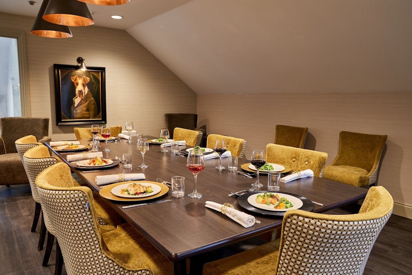 Private dining of Lace Hill Manor in Buckingham, Bukinghamshire