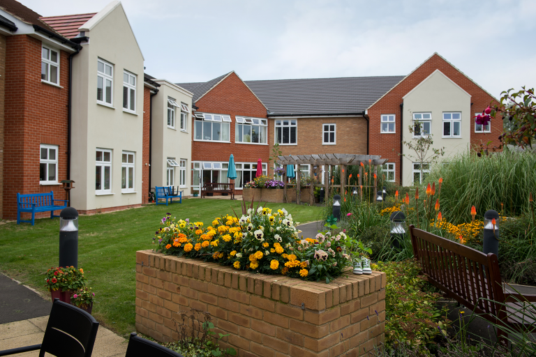 Exterior of Langford View Care Home in Bicester, Oxfordshire