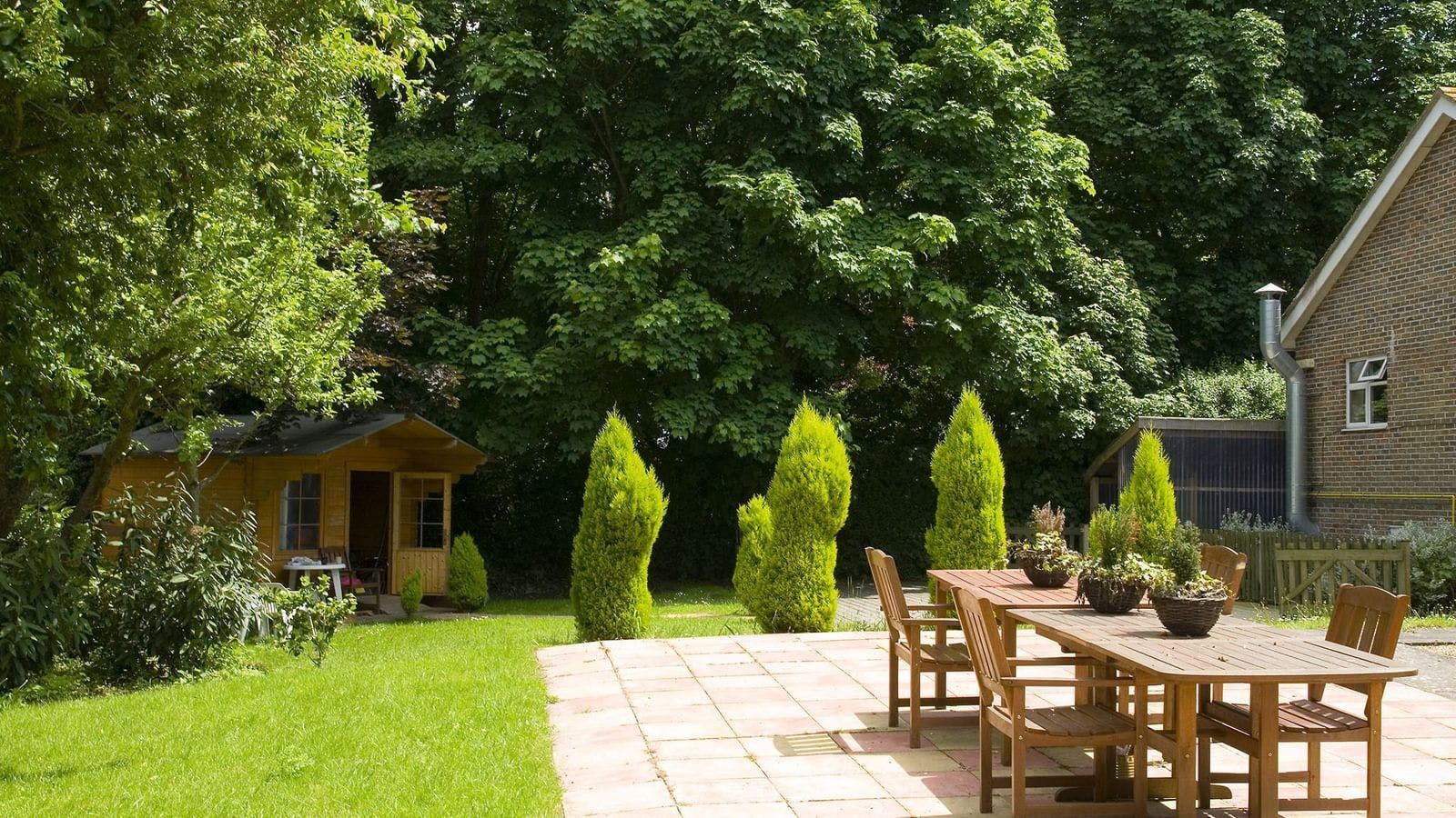 Garden at Latham Lodge Care Home in Portsmouth, Hampshire