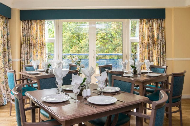 Dining Room of Laurel Dene Care Home in Hampton, Richmond upon Thame