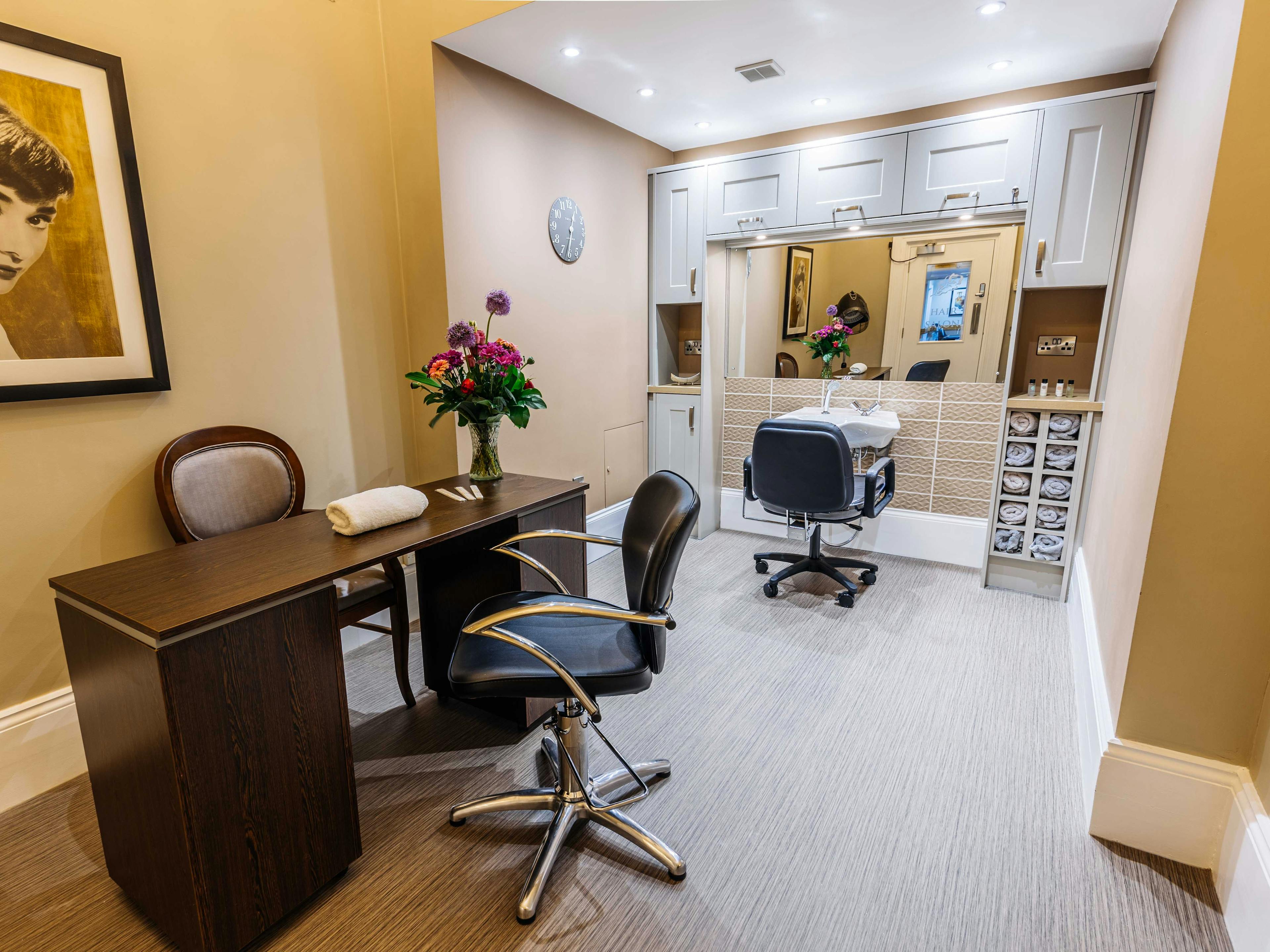 Salon at Lawton Manor Care Home in Kidsgrove, Newcastle-under-Lyme